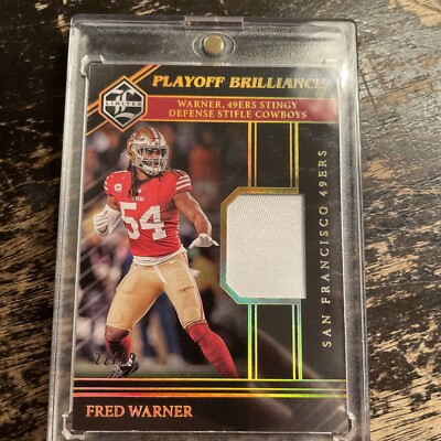 2023 Panini Limited Football Playoff Brilliance Fred Warner 22/49