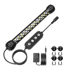 LED Aquarium Light Timer Submersible Auto On/Off 3 Modes 7-17" Tank 5W