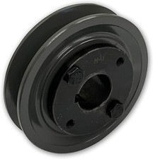 CAST IRON ELECTRIC MOTOR PULLEY SHEAVE 3.95", 1 SINGLE GROOVE FOR B, BX, 5L BELT