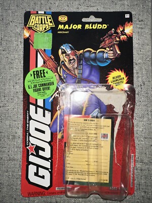 1993 G.I. Joe Major Bludd Figure CARD BACK BLISTER & Package ONLY ORIGINAL