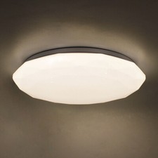 PLAFONIERA ROTONDA POLIGONALE A LED 48W EFFETTO STELLATO DIAMETRO 490 MM SILAMP