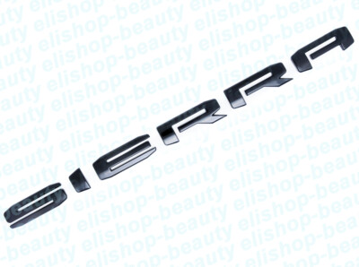 Genuine GMC Gloss Black Sierra Emblem Badge Set (2019-2025) - OEM 84287337 For Doors & Tailgate