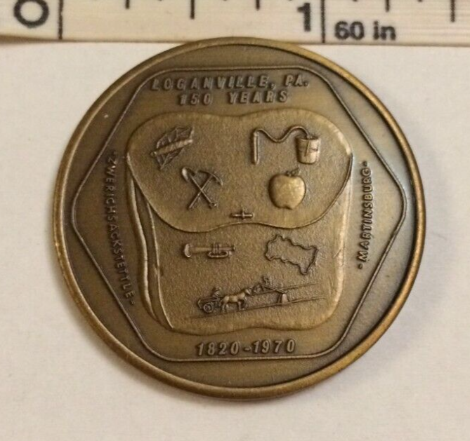 5226 THE BOROUGH OF LOGANVILLE YORK CO, PA 150 YEARS (18201970