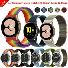 US For Samsung Galaxy Watch 5 Pro 4 Classic 40/44/42/46mm Nylon Strap watch Band