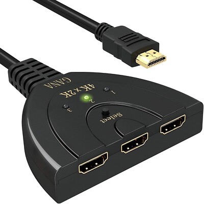 Deluxe Computer Cable HDMI Switcher 3 X 1 Pigtaim - GANA- 