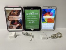 Lot of 3 Tablets iPad Mini and samsung bundle. FOR PARTS or practice 