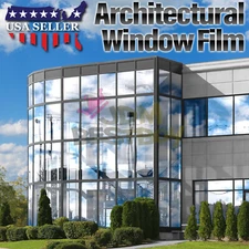 Light Silver Smoke Window Tint Film UV Heat Reflective Home Office #07