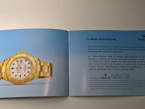 ULTRA RARE ROLEX YACKT MASTER BOOKLET ANNO 2010 ITALIANO - Picture 2 of 6