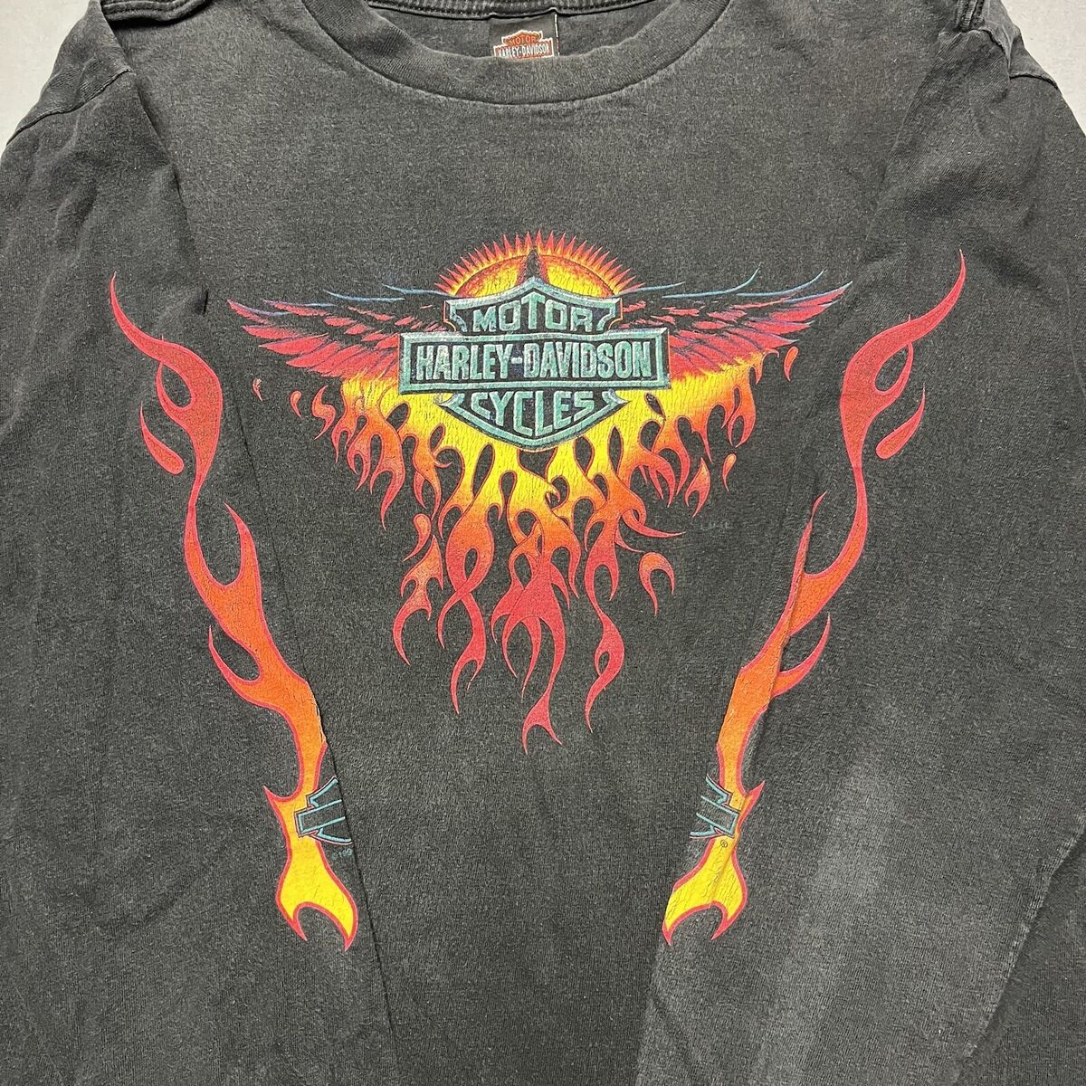 Vintage Harley Davidson Longsleeve Phoenix Flame Eagle T Vintage Harley Davidson Longsleeve Phoenix Flame Eagle T