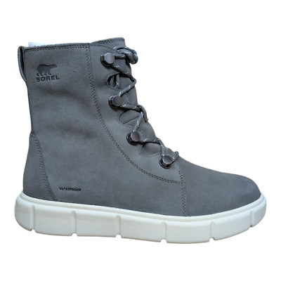 Sorel Women's Explorer III Joan WP Boots - Quarry/Chalk - US Sizes - NL5124-053
