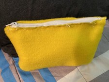 Yellow Zipper Pouch   