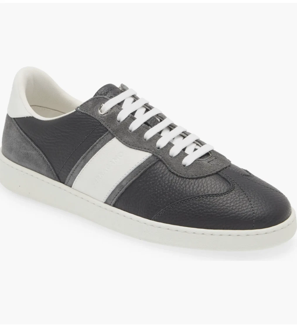 Ferragamo — Ferragamo Achille 1 Low Top Sneaker 763472, Stromboli Sand - Retail $750