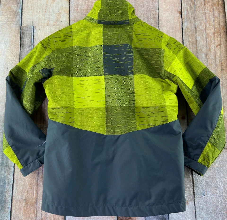 Chaqueta de nieve Columbia Youth 3 en 1 intercambiable polar Shell Med 10/12 verde gris Foto 4 de 4