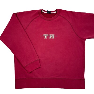 Vintage Tommy Hilfiger Denim Jeans pullover crewneck sweatshirt adult size L
