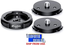 Leofoto QS-70M: x1 Receiver Base and x2 Connecting Plates 3/8"