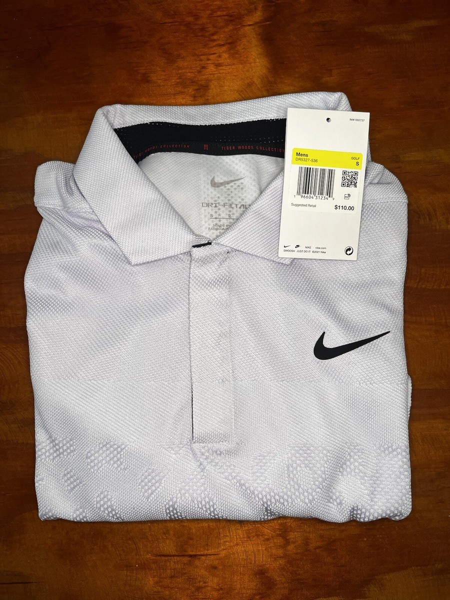 Nike Men's Dri-Fit ADV Tiger Woods Golf Polo Size Small DR5327 536