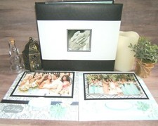 Mint Wedding Scrapbook Album, 8 by 8, Mint Wedding Photo Album, Wedding Gift