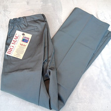 Vintage Deadstock Big Mac Rugged Twill Grey Charcoal Work Pants JC Penny 36X30