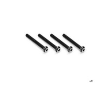 JConcepts 3x24mm Titanium Top Hat Screws Black 4 JCO5144-2