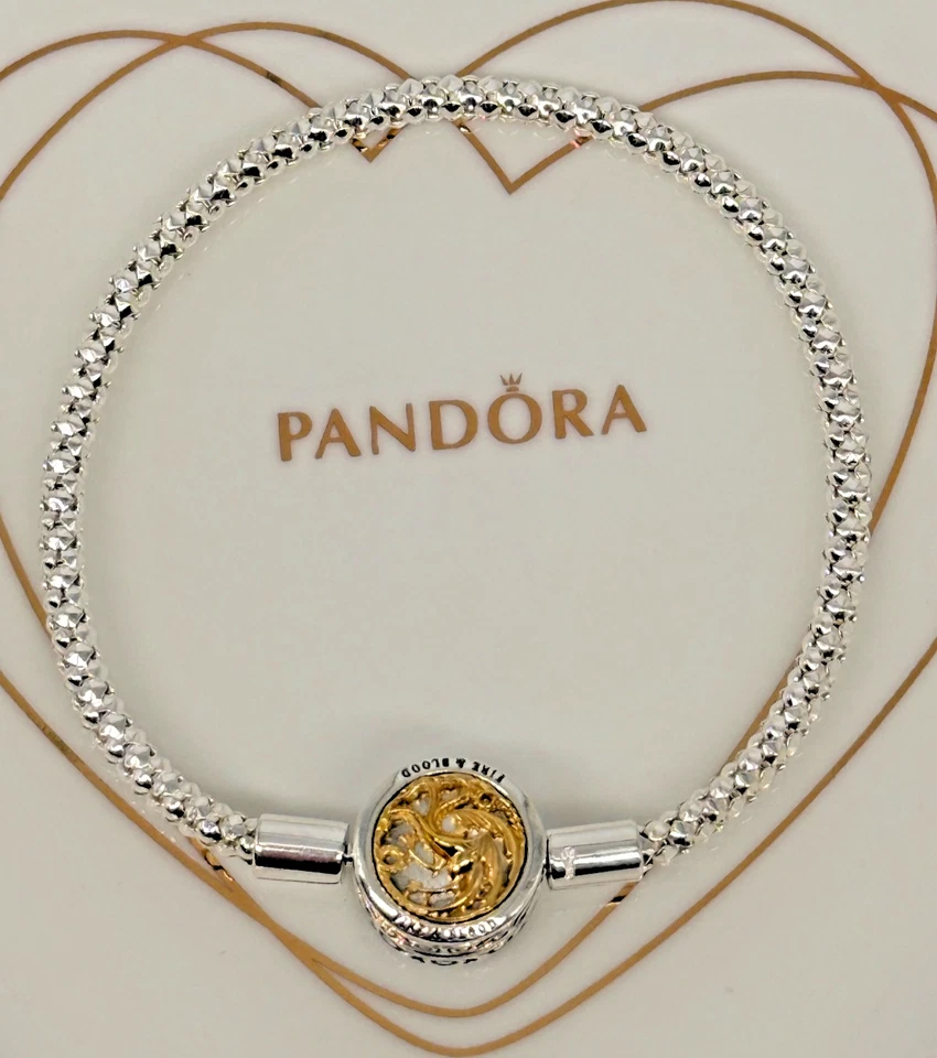 New Pandora x Game of Thrones Moments Studded Chain Bracelet 562964C00-16cm - Image 3 of 4