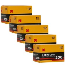 5x Kodak Kodacolor 200 Color Negative Film 35mm Roll Film, 36 Exposures