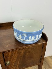 Rare Nineteenth Century Wedgwood Jasperware Salad Bowl With Tray