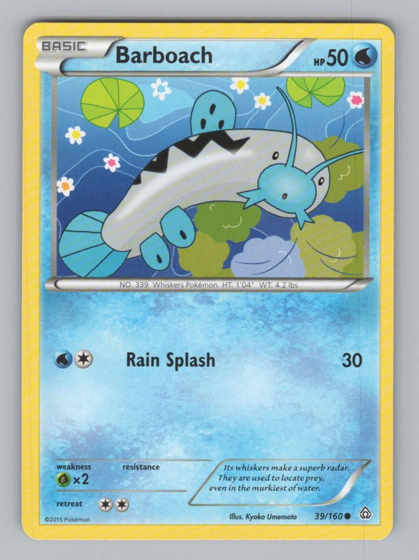 Barboach 39/160 Common Primal Clash Pokemon NM