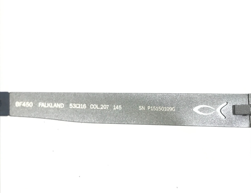 Blackfin Eyeglasses Frames BF450 FALKLAND COL.207 Blue Gray Rectangle 53-16-145 - Picture 9 of 11