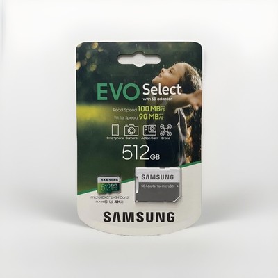 SAMSUNG Original Mikro Speicherkarte mit Adapter 512GB - Handy, Kamera - NEU