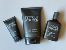Clinique For Men Skin Supplies Post Shave Soother 75ml + cream & face scrub set