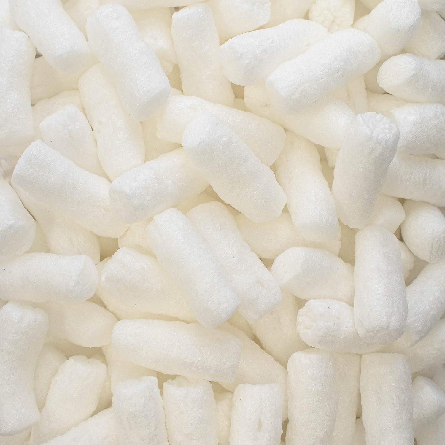 1/4 Cu Ft White Bio Tube Recycled anti Static Packing Peanuts Popcorn Tube Shap