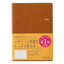 NOLTY 2026 A5 Weekly Planner Ecrit 1 Camel 6313 Starts December 2025 212