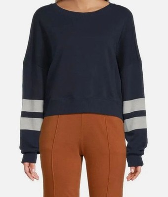Chaser Women's Blue Ramone Fleece Sweatshirt Size XS