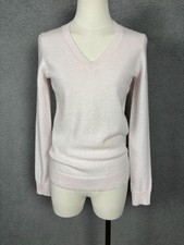Charter Club 100 Cashmere Women's V-Neck Long-Sleeve Sweater Delicacy XS NWT's