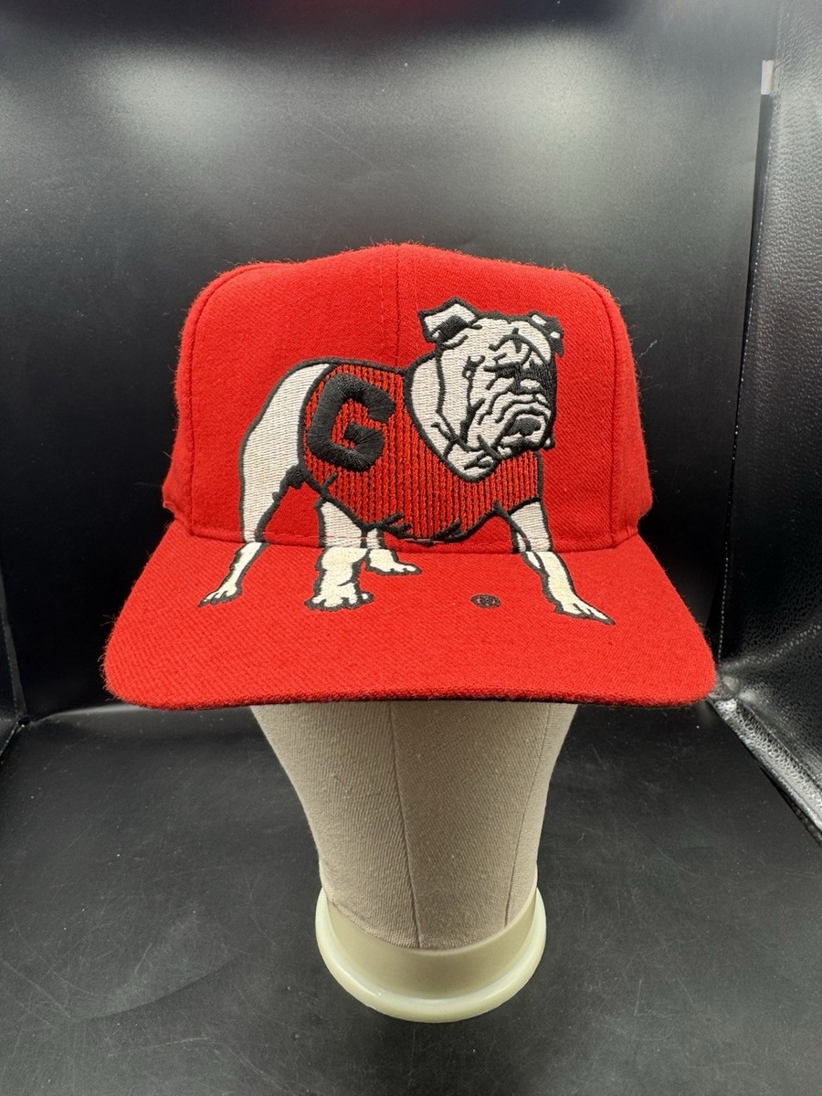 Vintage 90s Georgia Bulldogs Signature SnapBack Hat Cap Big Logo