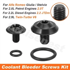 Titanium Alloy Coolant Bleeder Screw For Alfa Romeo Giulia / Stelvio /2.2 JDTm 