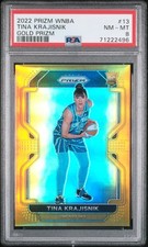 2022 Panini Prizm Wnba #13 Tina Krajisnik Gold Prizm #/10 PSA 8