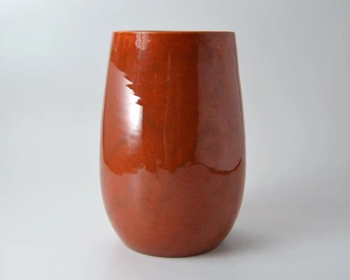 vintage FRED JOHNSON hand thrown BAUER pottery vase