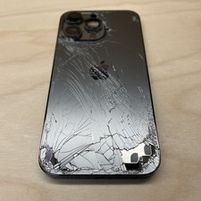 CRACKED iPhone 13 Pro Back Housing Replacement Frame Graphite Original OEM