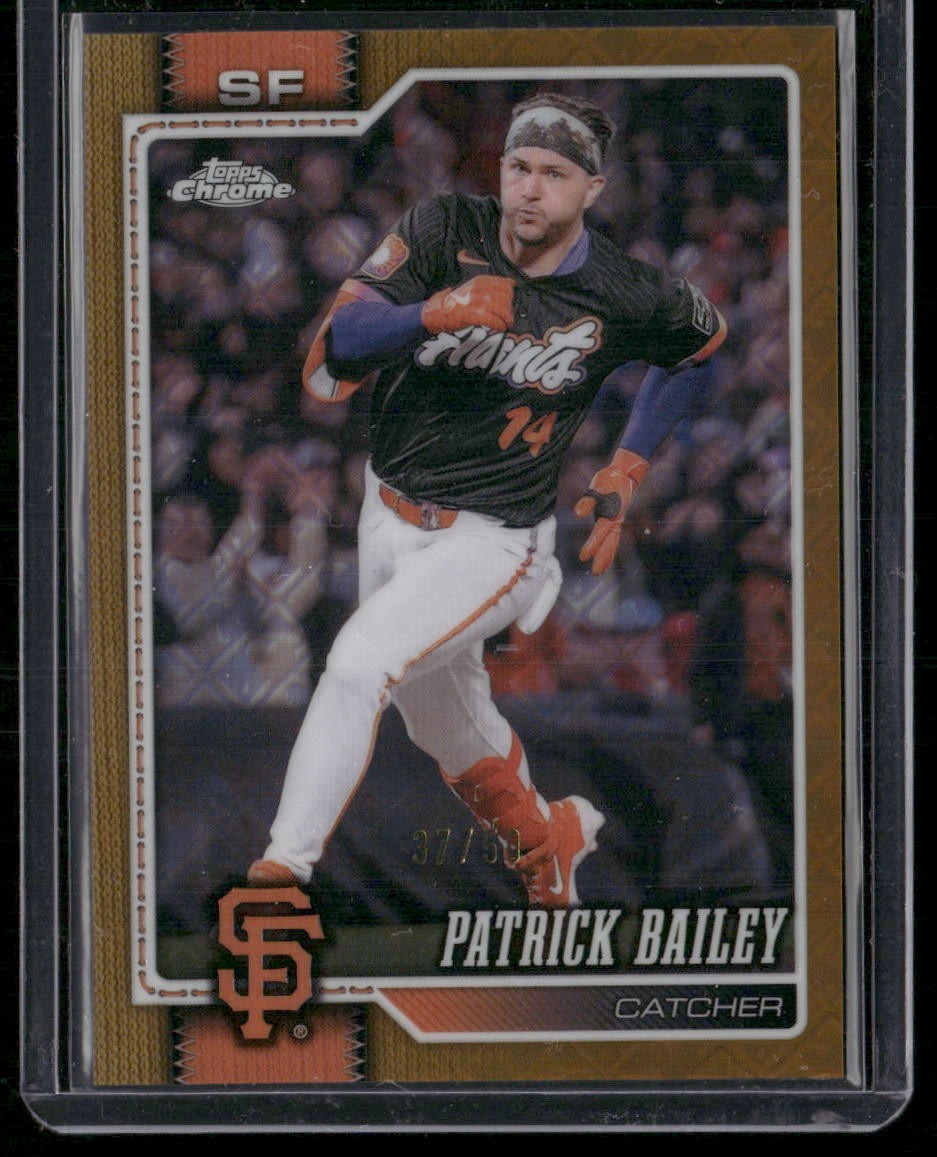 2026 Topps Chrome Logofractor Edition #197 Patrick Bailey Gold Refractor #/50