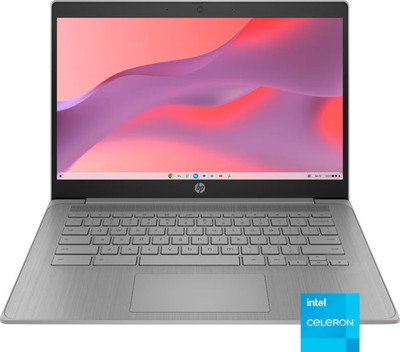 HP - 14'' Chromebook - Intel Celeron - 4GB Memory - 64GB eMMC - Modern Grey