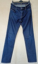 Mens HUGO BOSS MAINE3 Regular Fit Stretch Blue Jeans W33 L34 Selvege RN73626