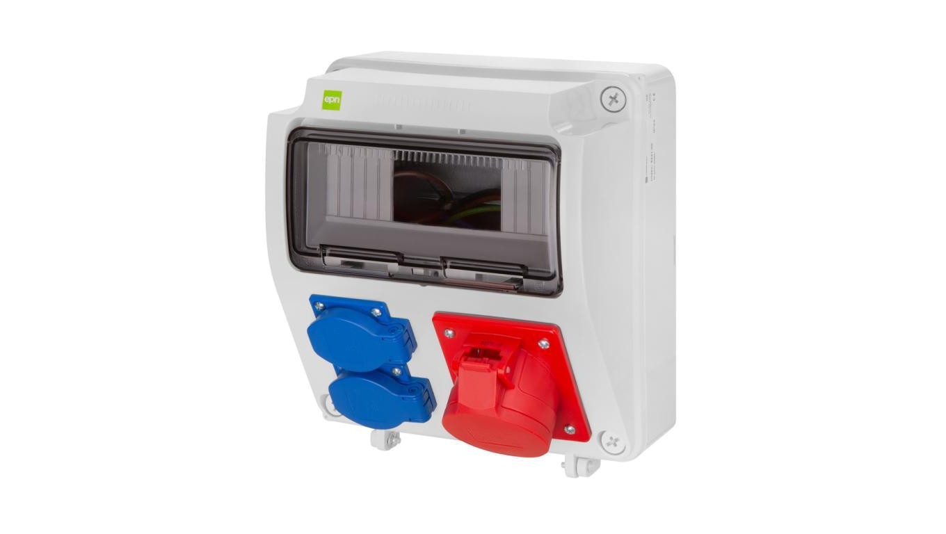 Construction Distributor RS-9 9-Mod. 2x2P+Z, 16A/5P RS 6231-00