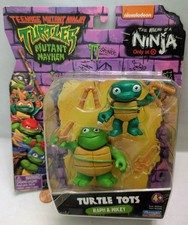 TMNT Mutant Mayhem.Turtle Tots.RAPH and MIKEY.Teenage Ninja Action 2 Figures Toy