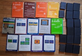 Mixed Game Lot - Atari 2600 & Intellivision - some with boxes, manuals, overlays