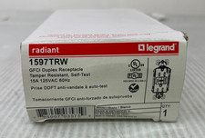 Lot of 10 Legrand Radiant 1597TRW 15A GFCI Duplex Receptacle Outlet