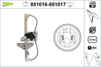 Valeo Fensterheber 851016 FüR C3 CitroËN 2 Vti THP 110 Hdi SC8HZC SC8HR0 SC8HP4