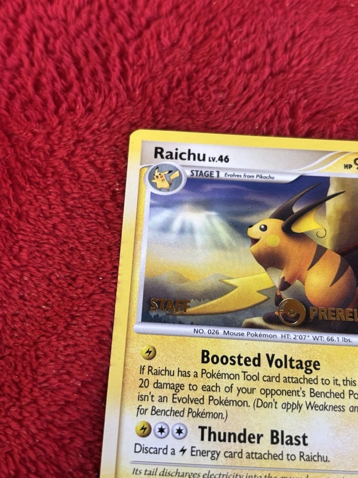 Raichu - (Prerelease) [Staff] 27/99 Nintendo Regular Pokemon Card Lp - Image 2 of 4