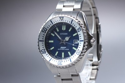 Vintage [N MINT] CITIZEN OXY Divers 5518-S96567 200m Mens Qz Watch