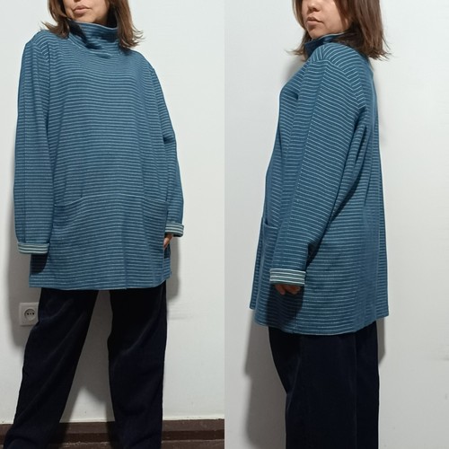 Tunica in jersey jacquard Seasalt Cornwall Mawgan Porth, UK18/EU46/US14 - Foto 3 di 10